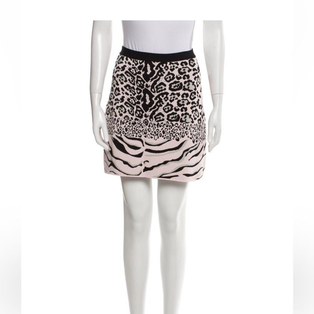 Stella McCartney Mini Skirt - Animal Print - Size small